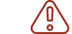 Icon representing risk management careers, featuring a red triangular warning sign with an exclamation mark symbolizing caution, safety, and risk assessment.