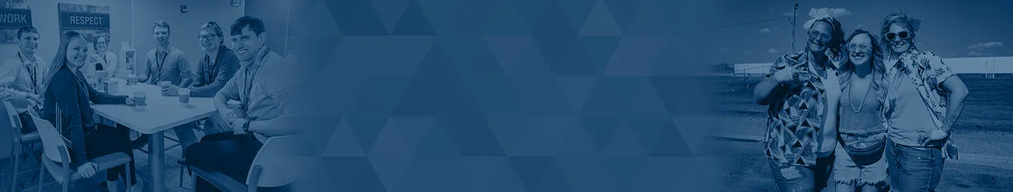 Collage showing home office employee perks, including team gatherings in a break area and casual outdoor activities, representing benefits for corporate staff.